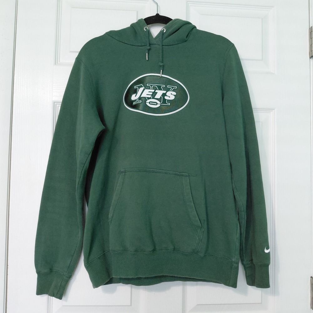 Nike NFL New York Jets Hoodie Mens XL Green Pullover Sweatshirt 475296-323